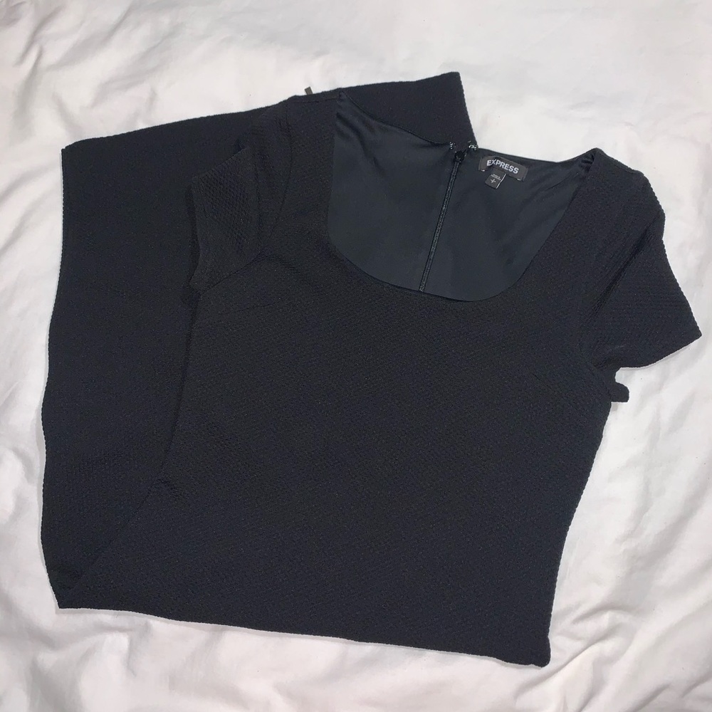 EXPRESS Midi dress w/ side zipper - Picture 4 of 4